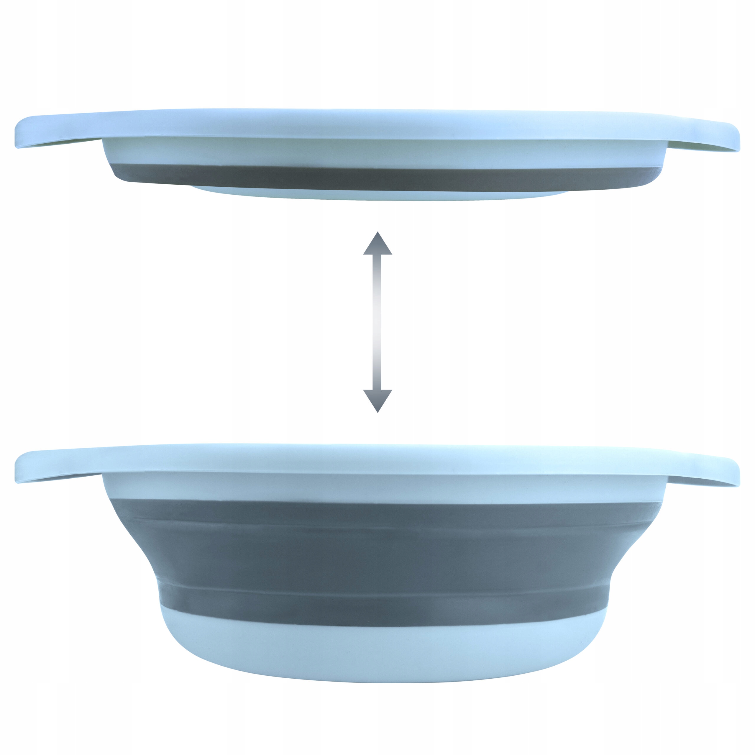 SKŁADANA MISKA SILIKONOWA UNIWERSALNA TURYSTYCZNA KOSZ NA PRANIE 8L Pojemność 8 l