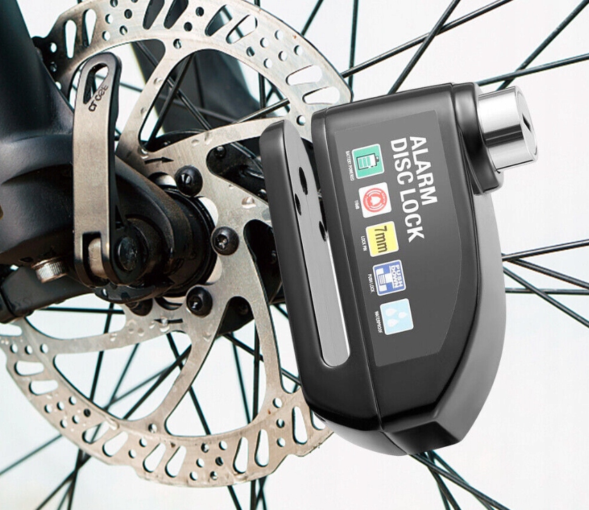 ALARM BLOKADA ROWEROWA NA TARCZĘ HAMULCOWĄ ZAMEK Z ALARMEM Stan opakowania oryginalne