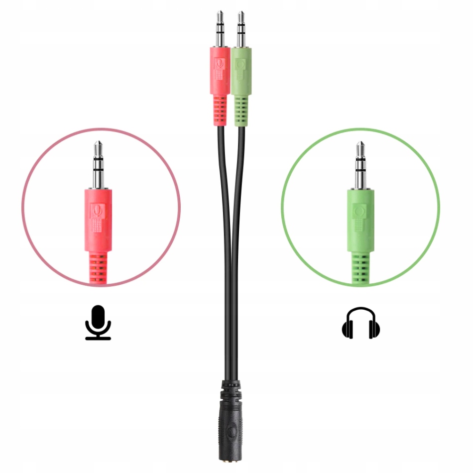 ADAPTER PRZEJŚCIÓWKA KABEL MINI JACK DO SŁUCHAWEK Stan opakowania oryginalne