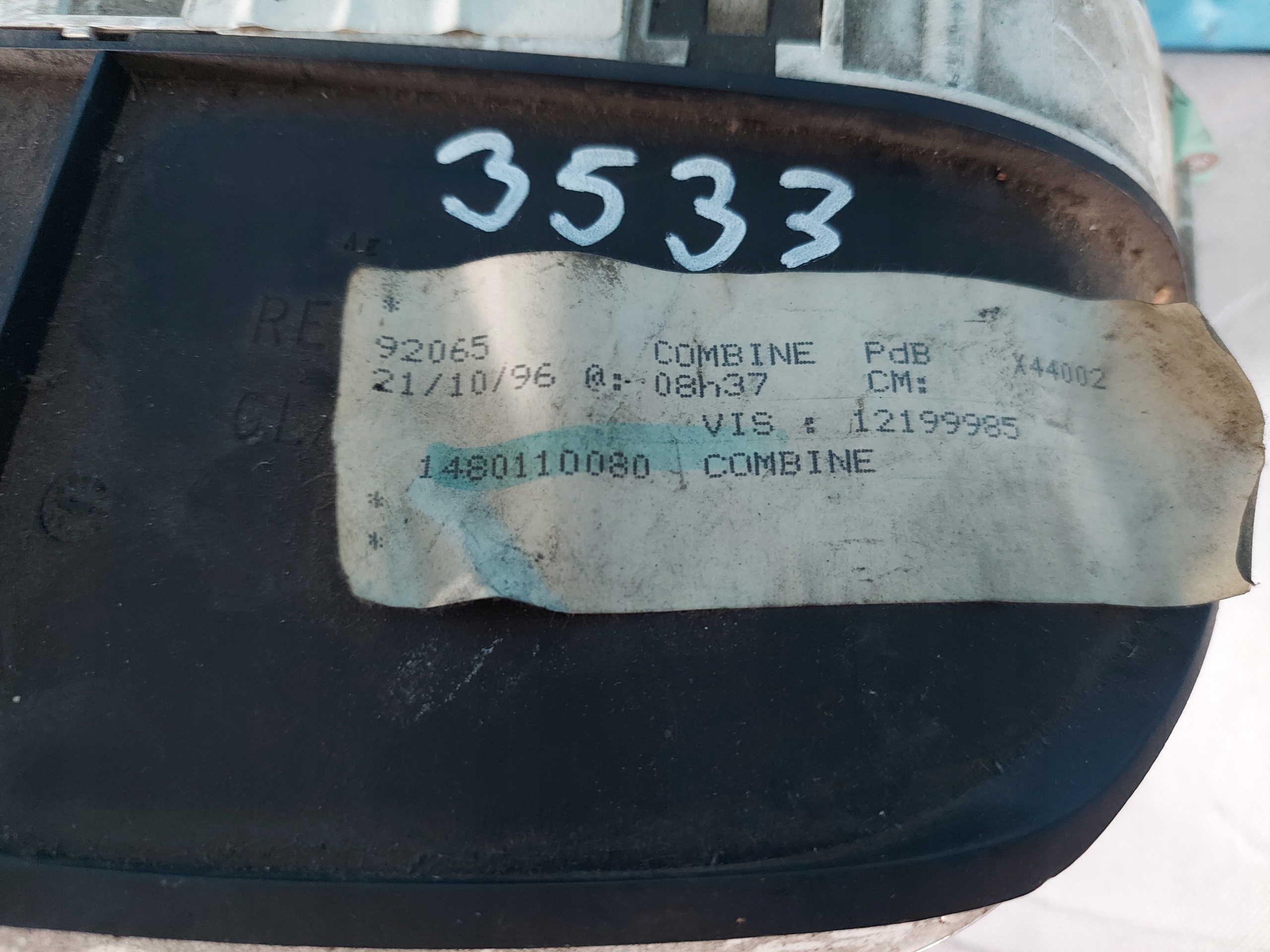 dials clock FIAT SCUDO 1.9 D 1480110080