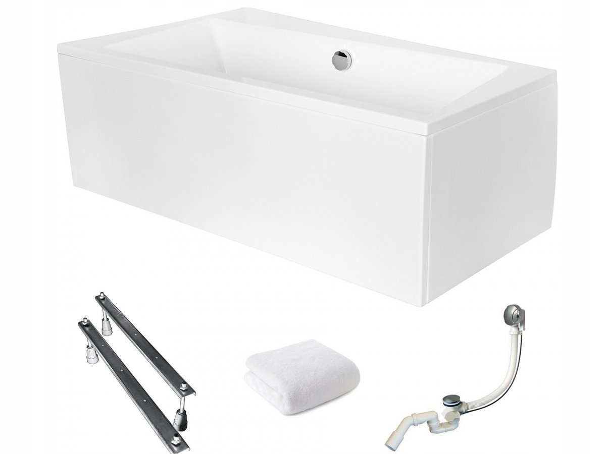 Besco Vana 150x90 Infinity Levá s bílým krytem sifon