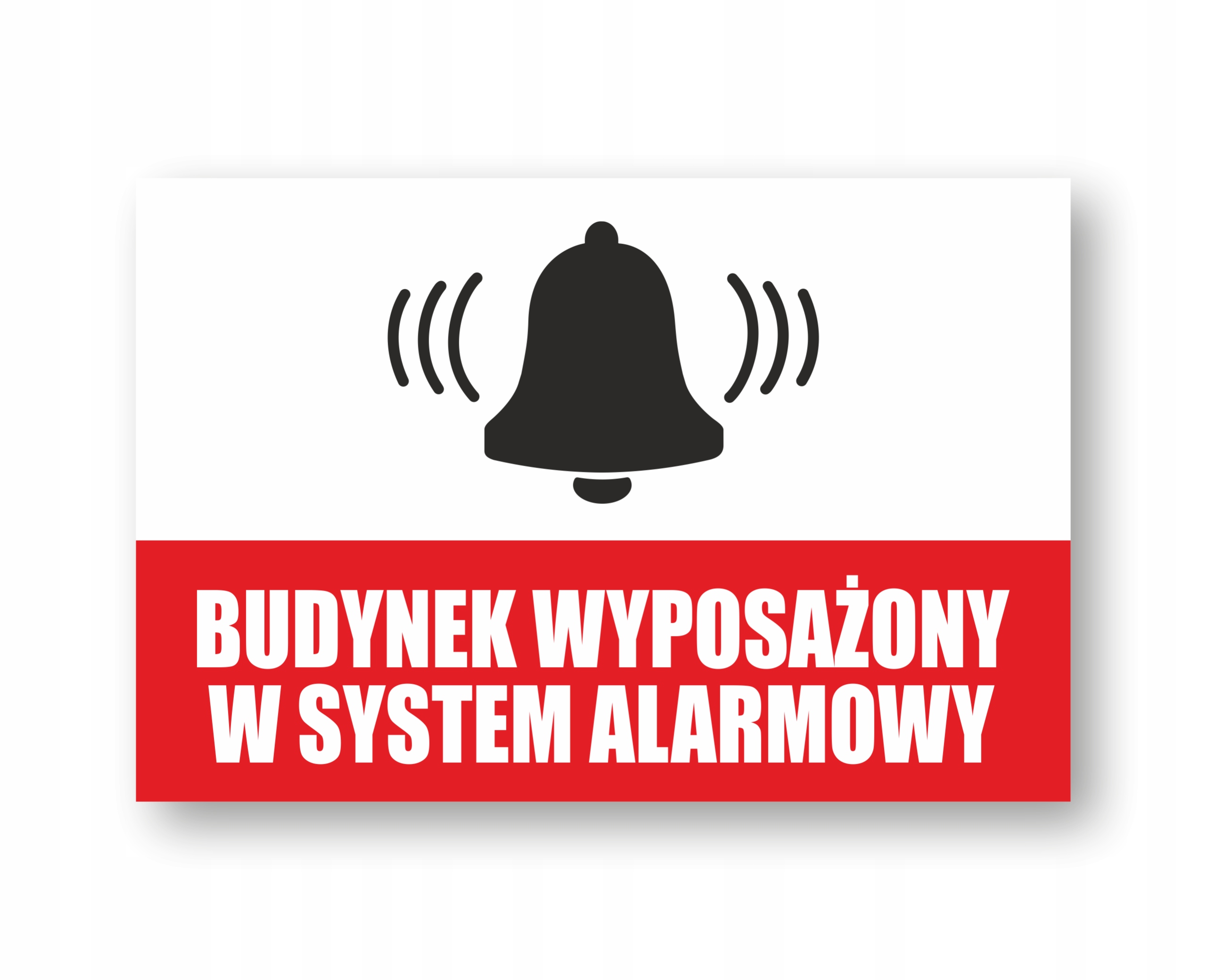 

Tabliczka Budynek Alarm Pcv 3mm Uv 30x20cm