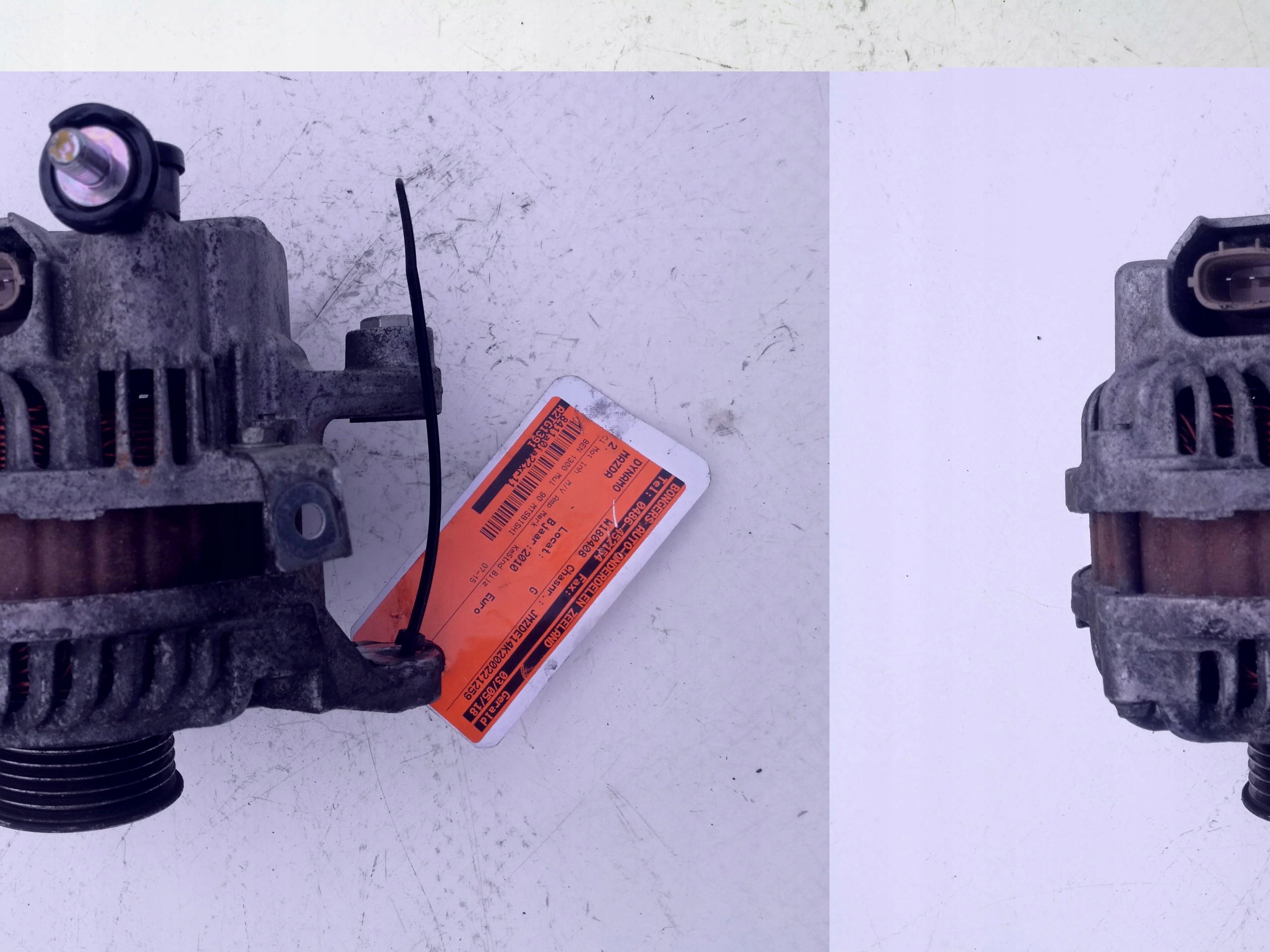 MAZDA 2 II 3 1.5 1.3B ALTERNATOR ORGINAL 90A ZJ38