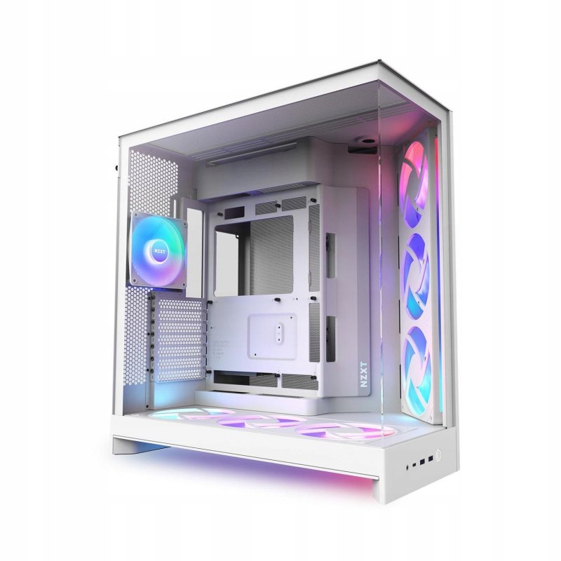 Počítačová Skriňa Nzxt H9 Flow Rgb+ (2025) Midi Tower s oknom, biely