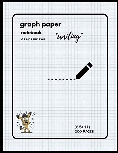 T., Kelly graph paper notebook gray line for writing: composition journal s