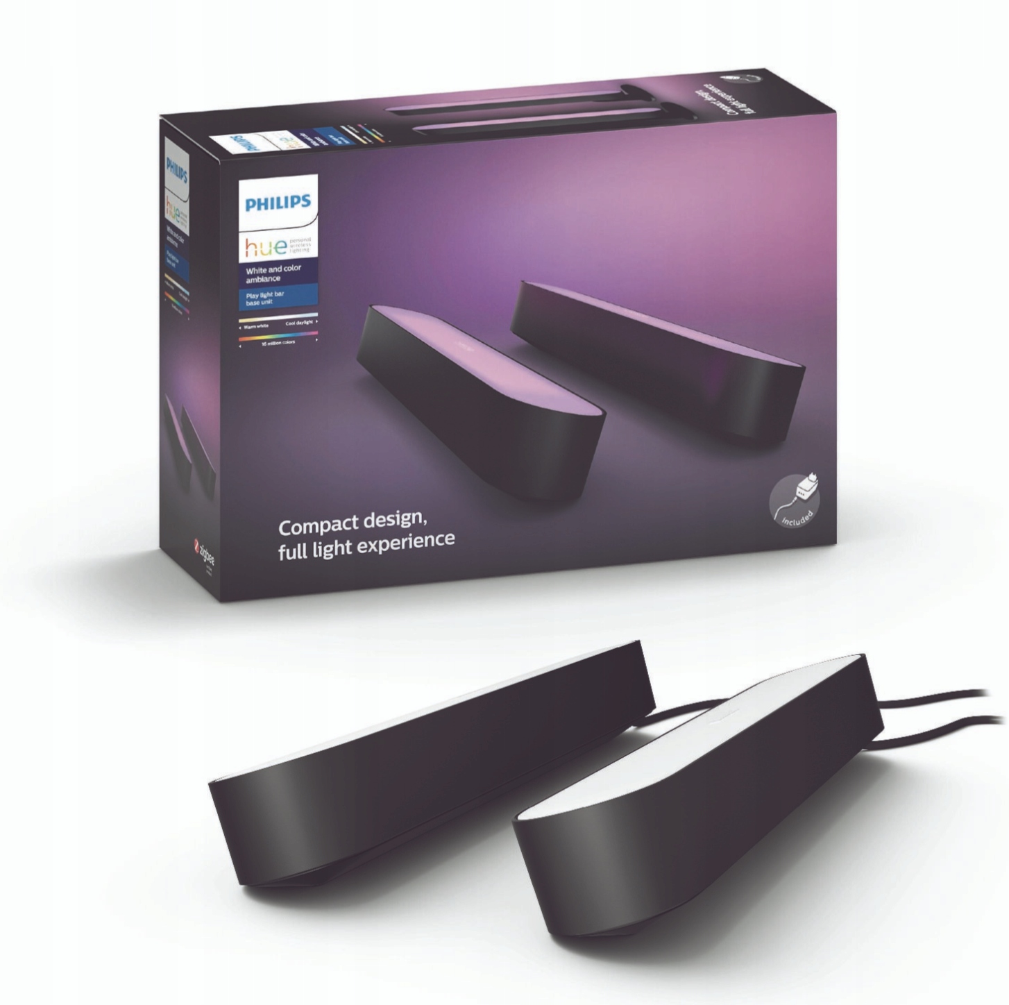 Philips Hue 2x stolné Led svietidlo Waca Play