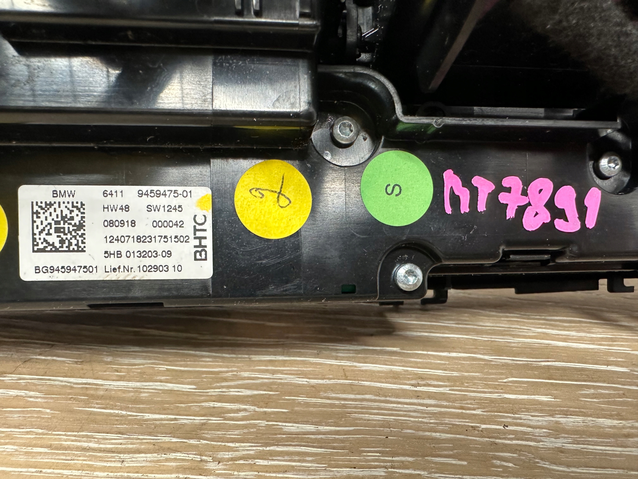 BMW 3 G20 G21 Unite commande clima 9459475