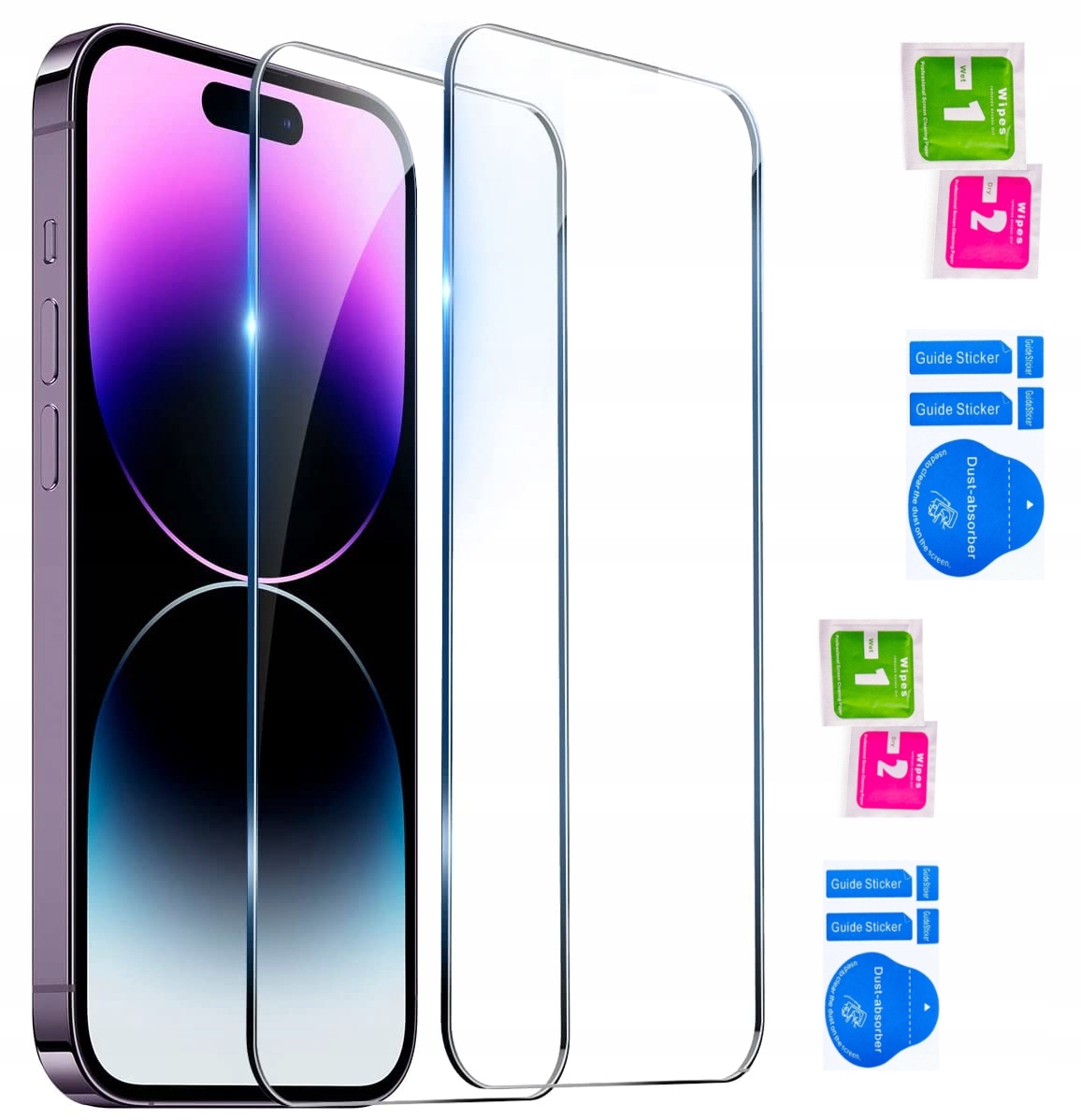 Etui do iPHONE 16 + 2x SZKŁO WZMACNIANE do MagSafe PREMIUM CASE MATOWE 360° Marka TeleProtector