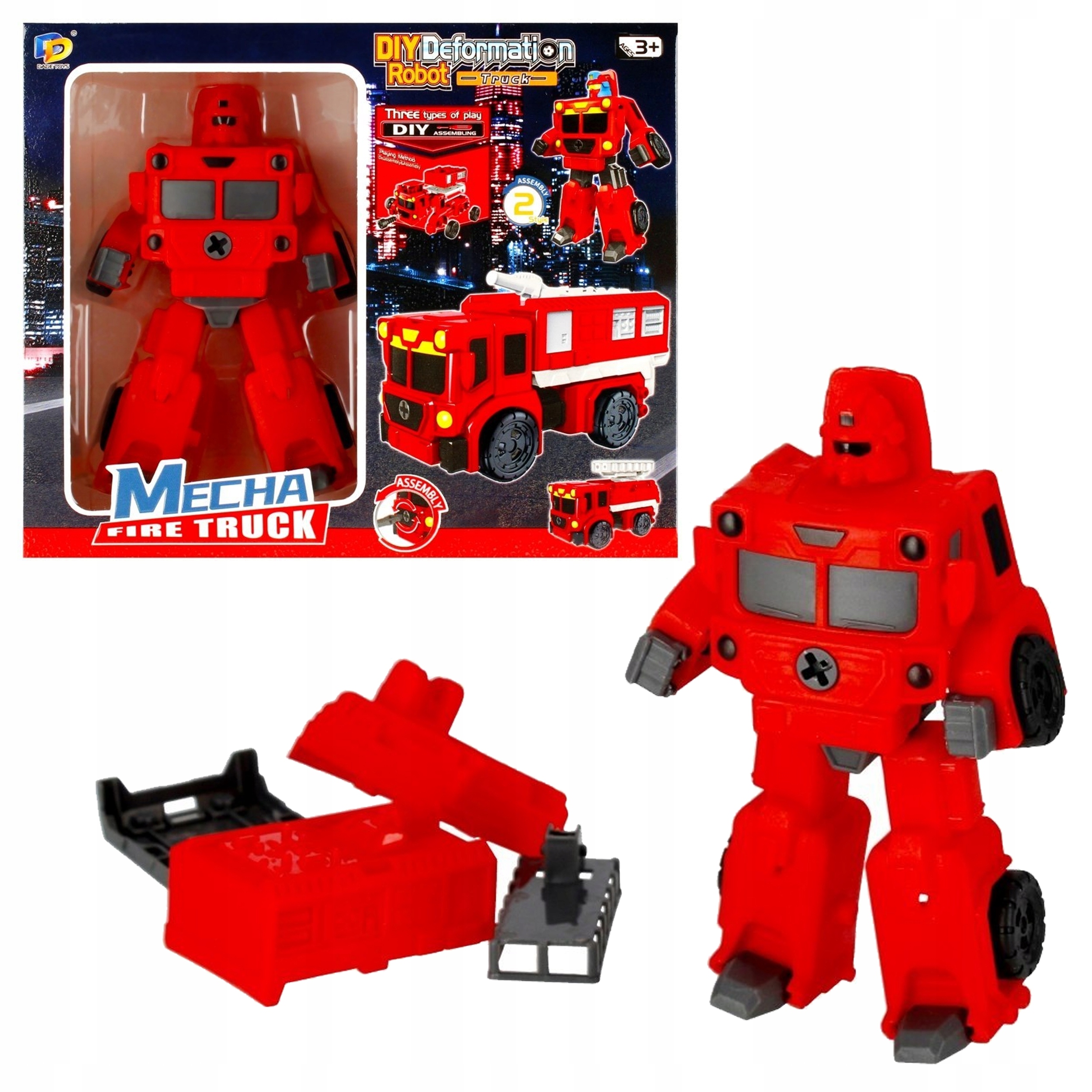 

Zestaw Robot Auto Straż Pożarna Do Skręcania MC