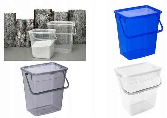 PLAST TEAM - Pojemnik na proszek do prania - Pudełko na karmę - 10 L Marka Plast Team