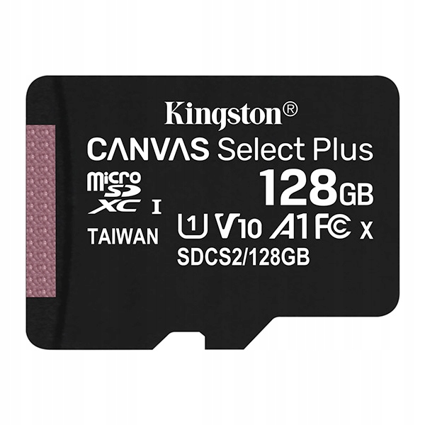 Kingston Micro SDXC 128GB Canvas Select Plus 100 MB/s Micro SD