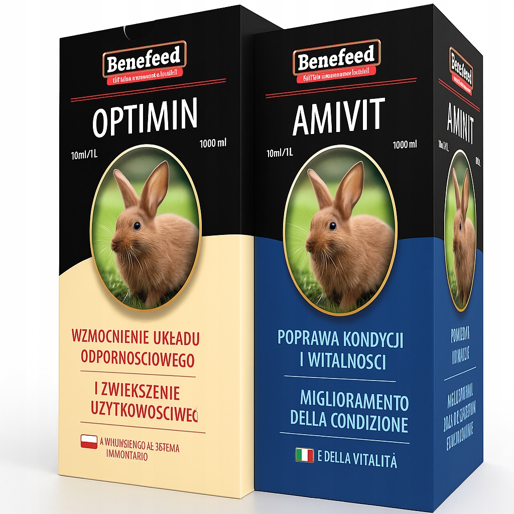 Levně Optimin Králík Amivit Králík 2×1 L Vitamíny Imunita, růst, kondice