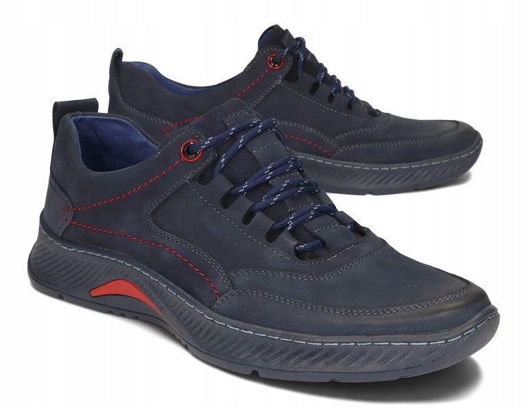 

Buty Męskie Sport Skóra Komodo 922/GR Granatowy 41