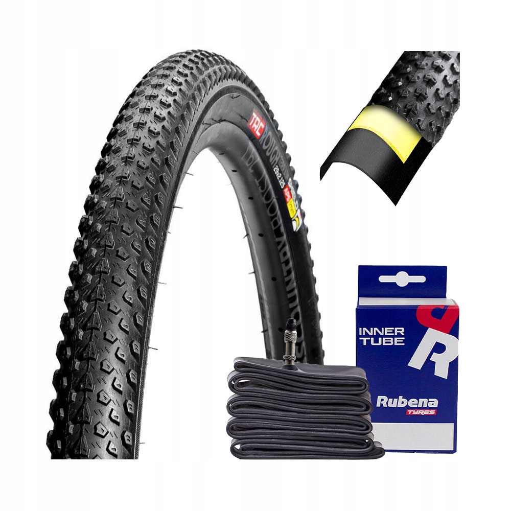 Opona rowerowa 29 Trc 57-622 29x2.125 Wkładka Antyprzebiciowa dętka DV40