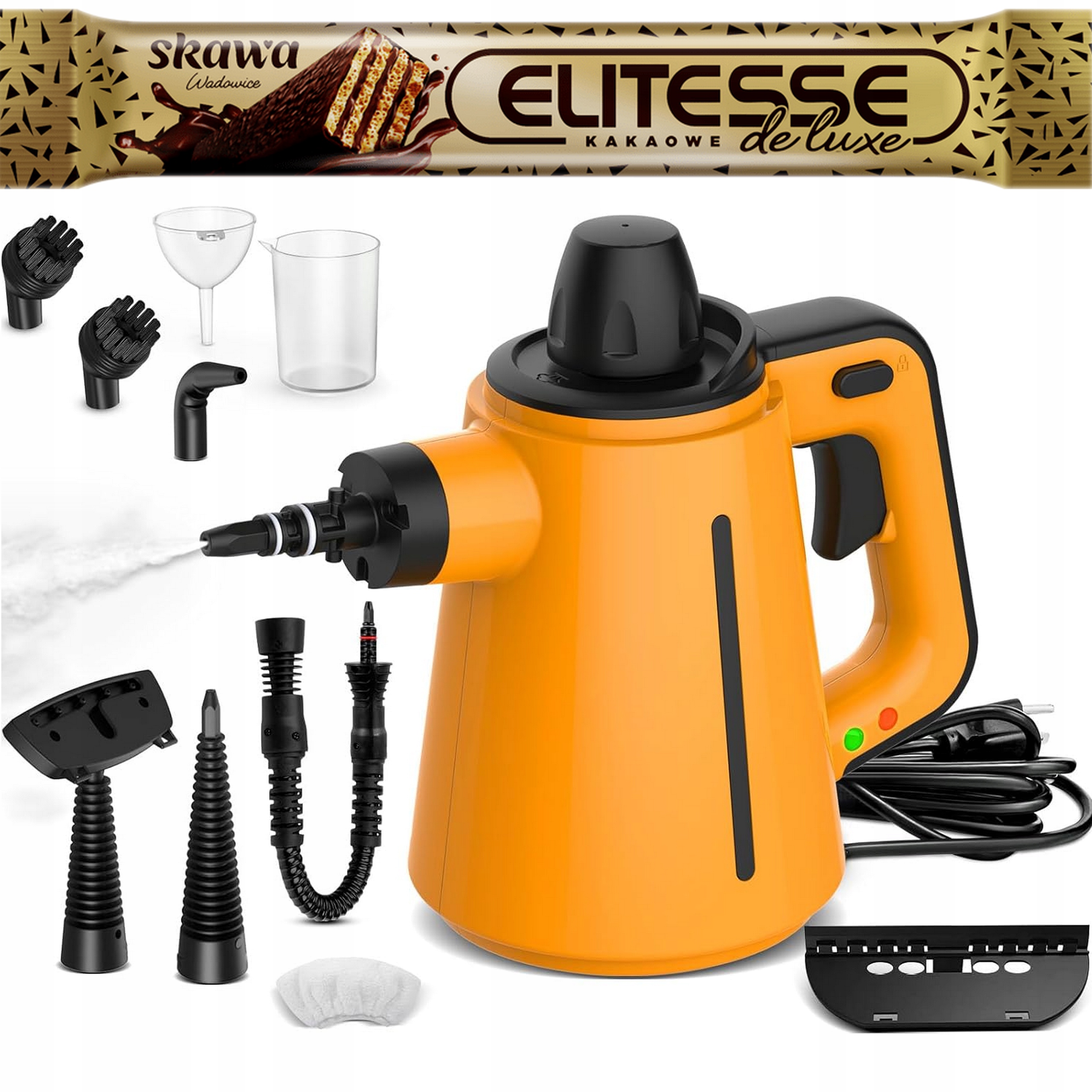 Parní čistič Auiffer 10 příslušenství 3,5 bar 380 ml 1050 W Pevný Silný