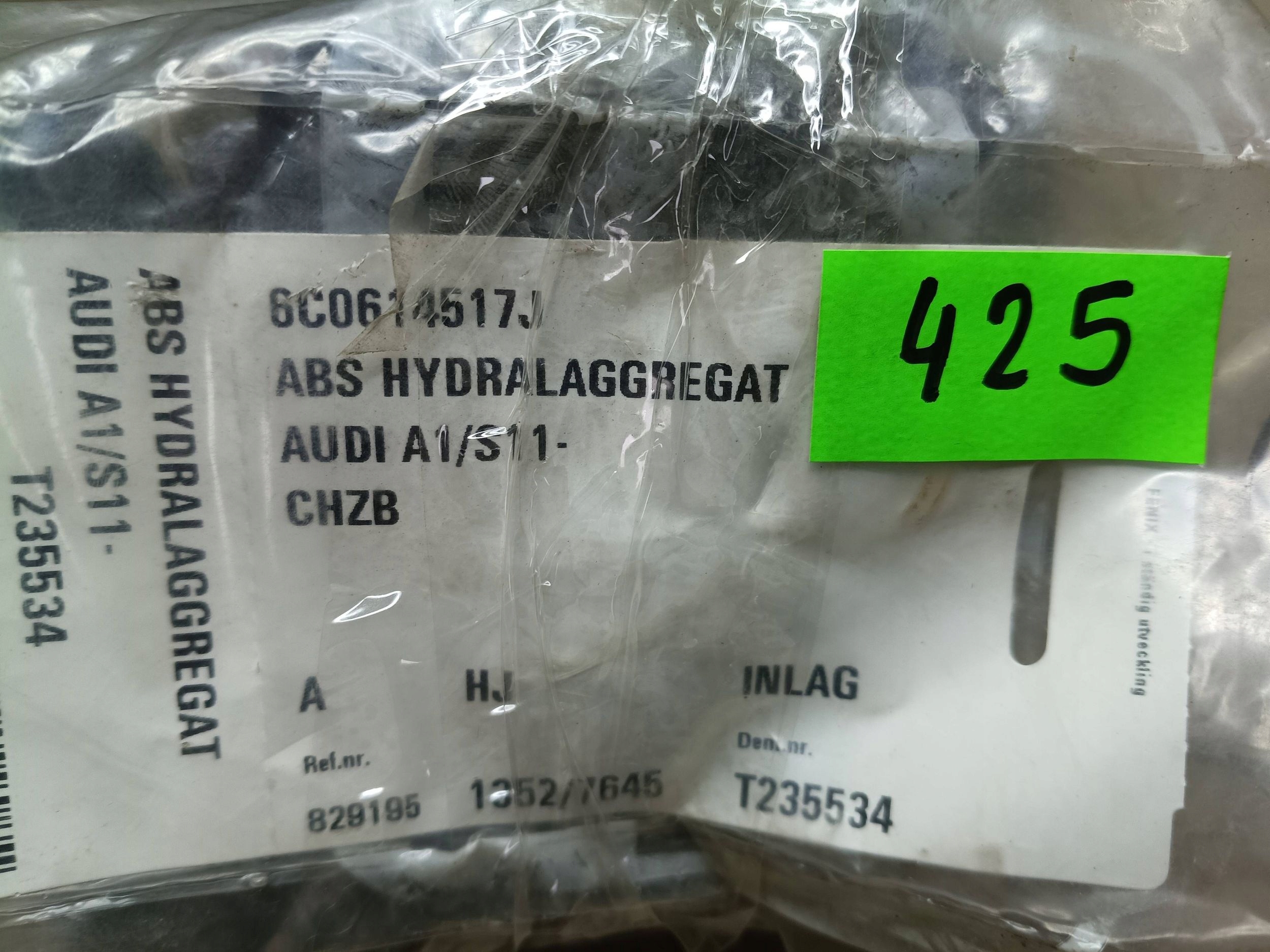 pump ABS brake 6C0614517J AUDI A1 8X 15R