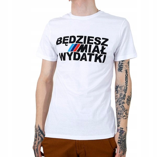 

DRT36 Bed/white Biały Męski T-shirt M - 38