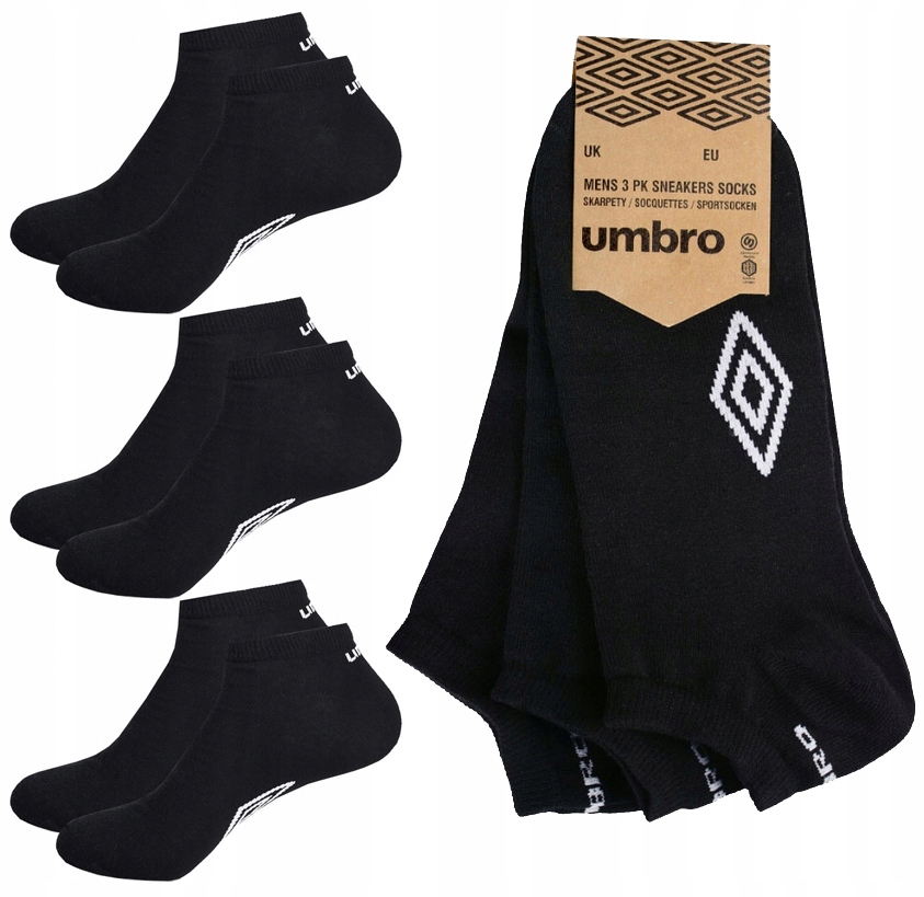 UMBRO SKARPETKI STOPKI CZARNE 3-PAK 39-42 Marka Umbro