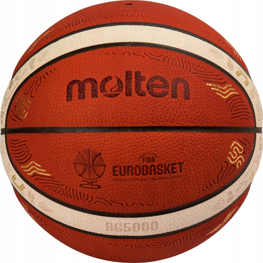 Piłka Koszykówki Koszykowa Molten Meczowa Fiba Eurobasket 2025 B7G5000 E r7
