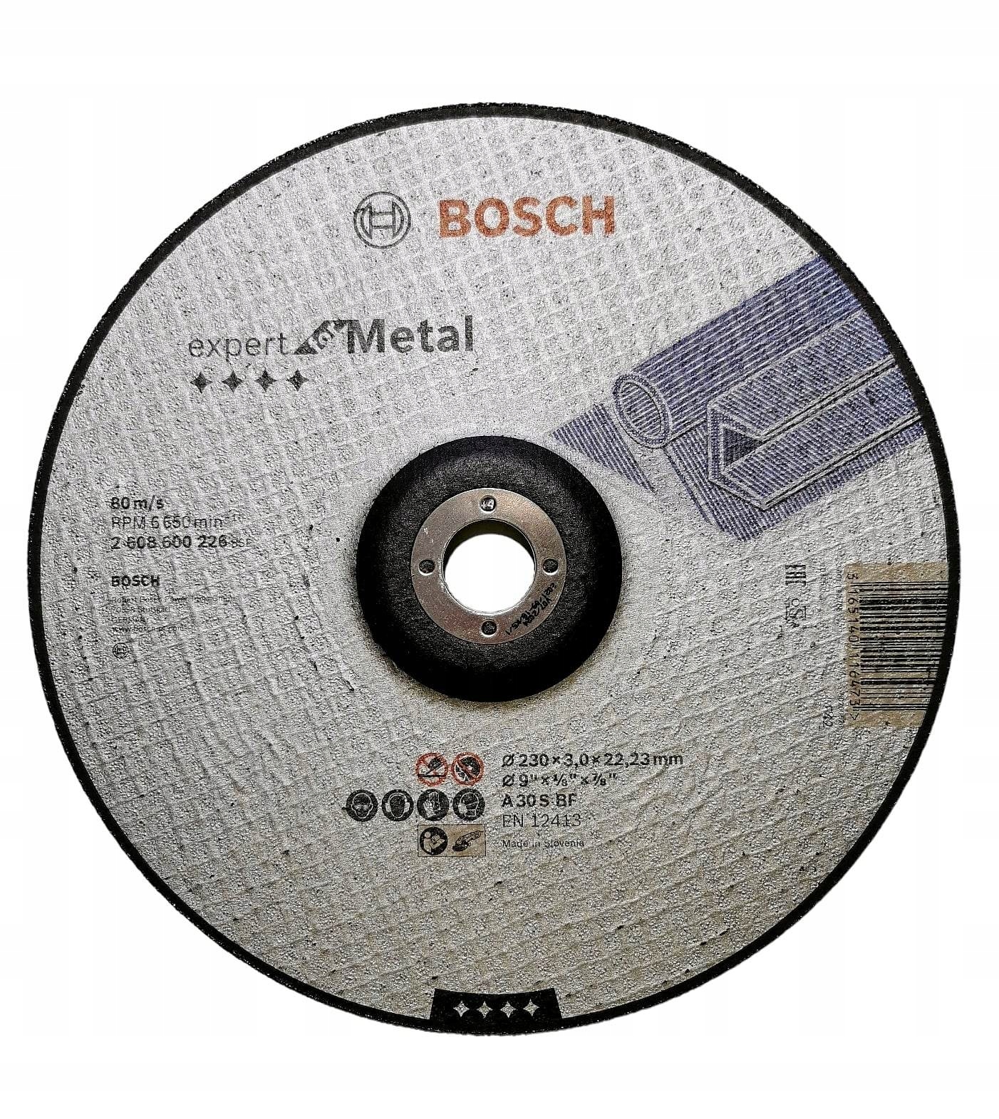 

Bosch Tarcza tnąca wygięta 230x3,0mm Metal