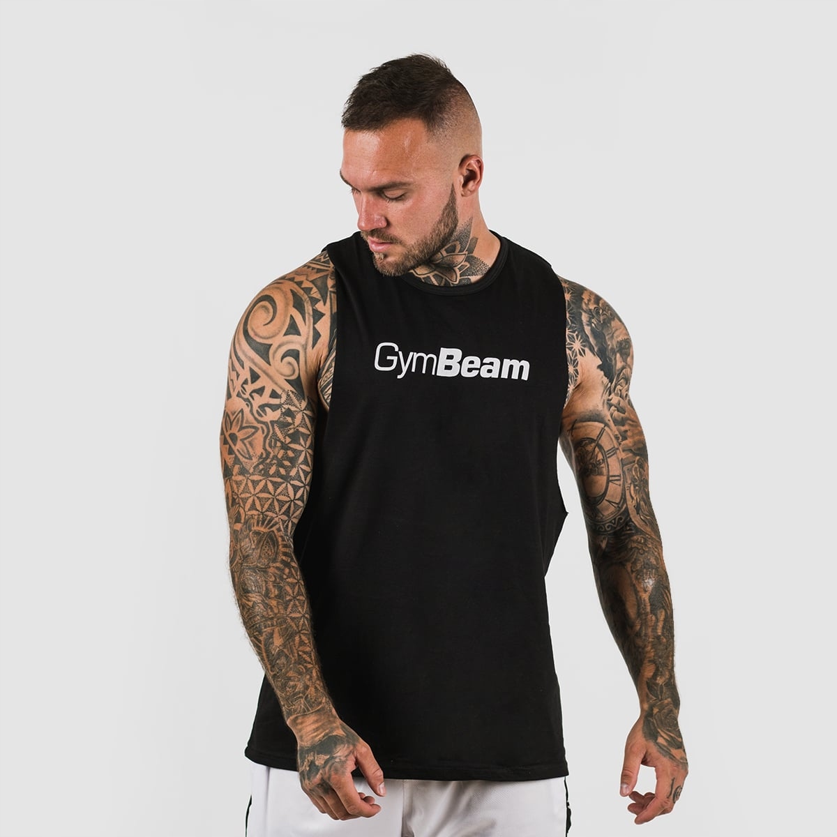 Podkoszulek Cut Off Black GymBeam XXL