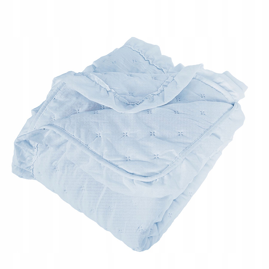 Dekorativní přehoz s volánem Werona 220x240 baby blue