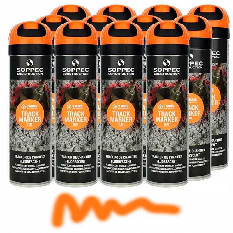 

Farba Geodezyjna Soppec Marker 12szt Pomarańczowa