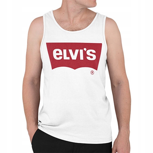 TANK TOP ŚMIESZNE ELVIS Marka inna