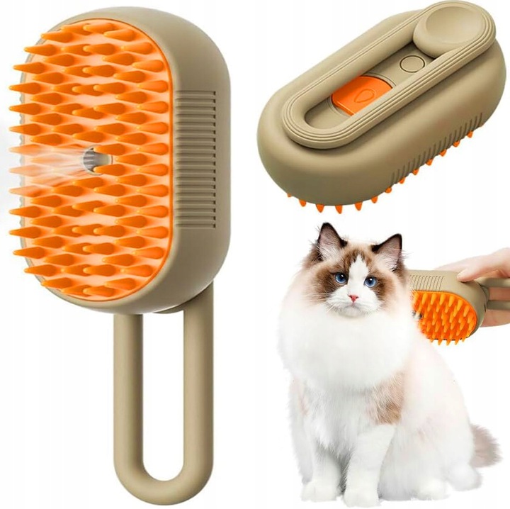 Levně Parní Kartáč Pro Kočky Psa Zvířat Elektrický Pro Péči O Srst