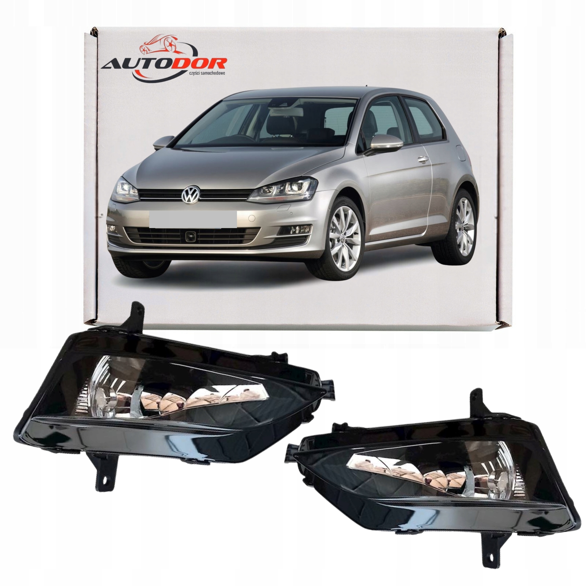 Vw Golf VII 7 5G 5G0 2012- Halogenové Mlhové Světlomety Pravá+levá Sada