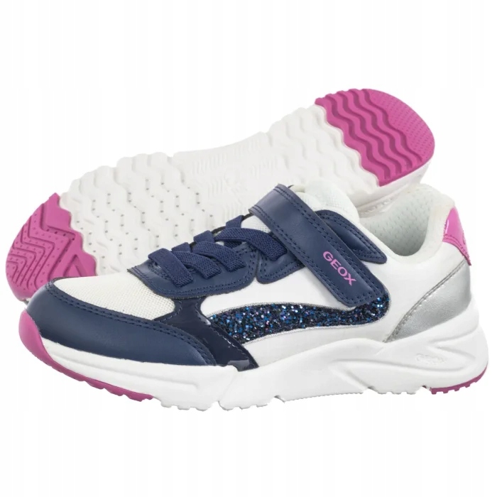 Buty Dziecięce Sneakersy Geox J Loftus Gbk+Nylon White J46M2A Białe