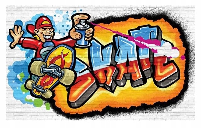 Fototapeta pro mládež Graffiti Chlapec 254x184