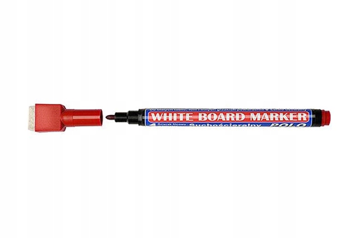 

Kamet Polo Marker Suchościeralny Z Gąbką -czerwony