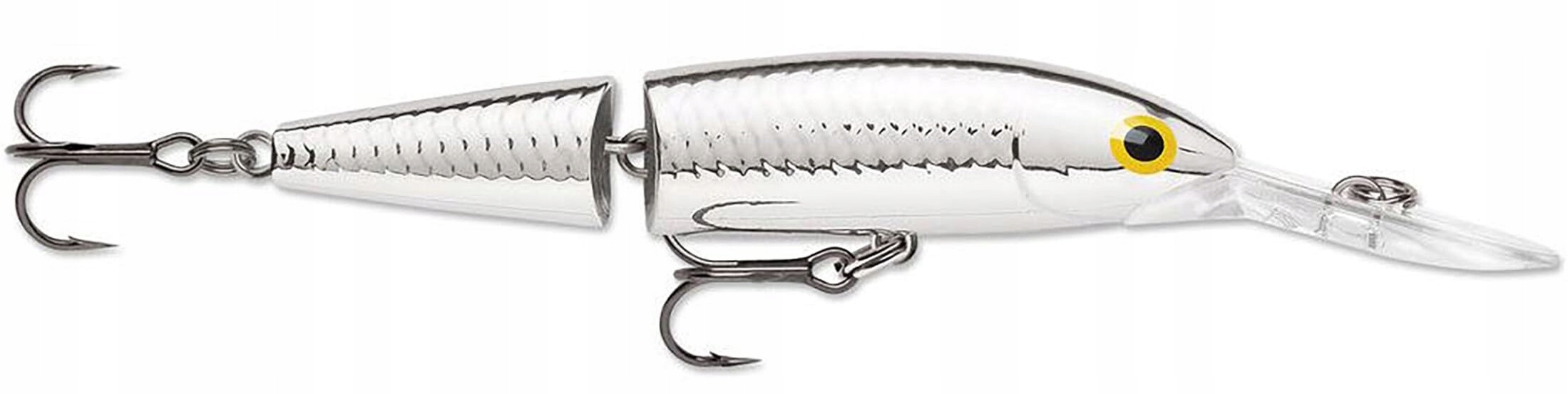 Wobler Rapala Jointed Deep Husky Jerk 12cm 14g JDHJ12 Pch Pure Chrome