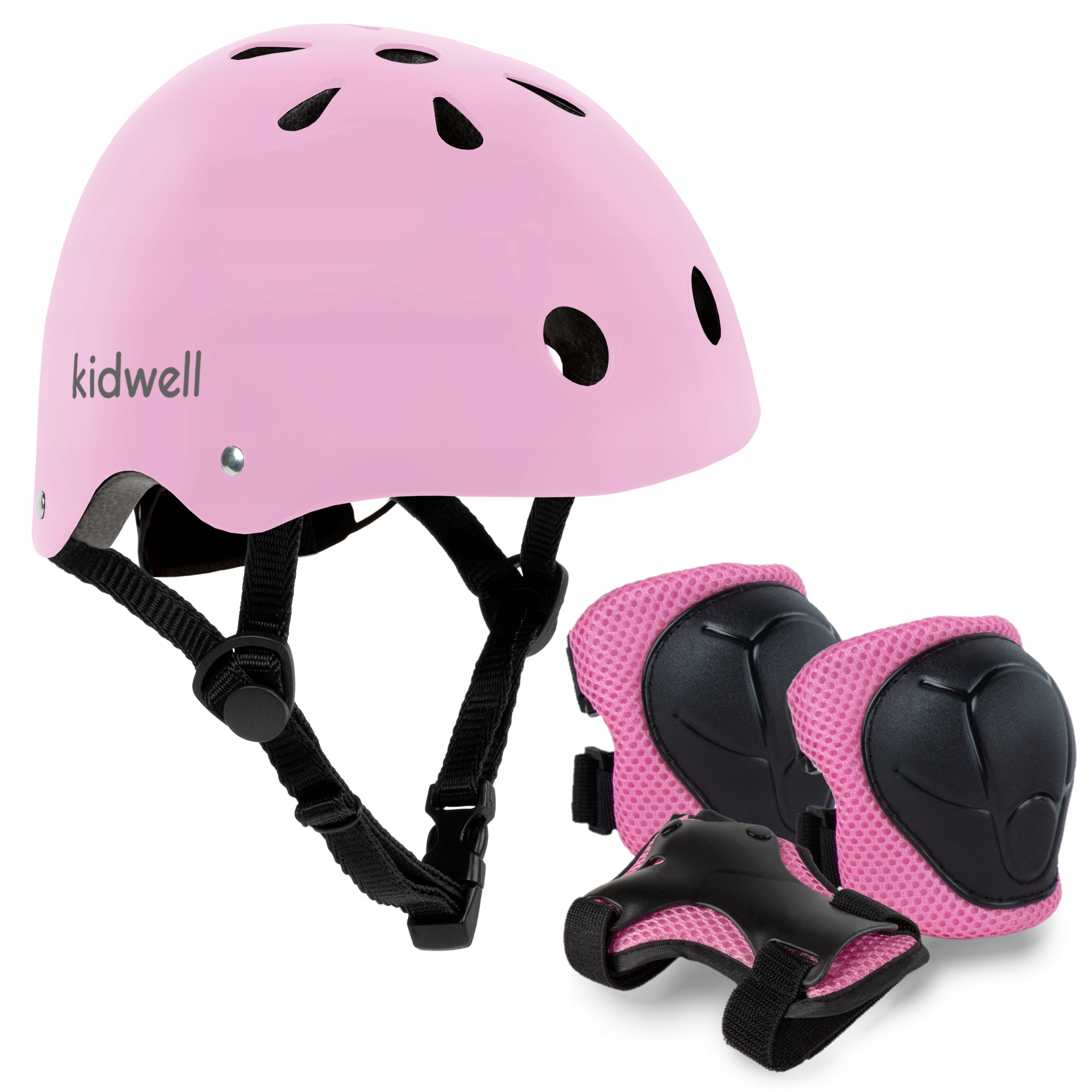 Kask Ochronny Orix Kidwell Różowy Ochraniaczy Na Dłonie Kolana S Na Rower