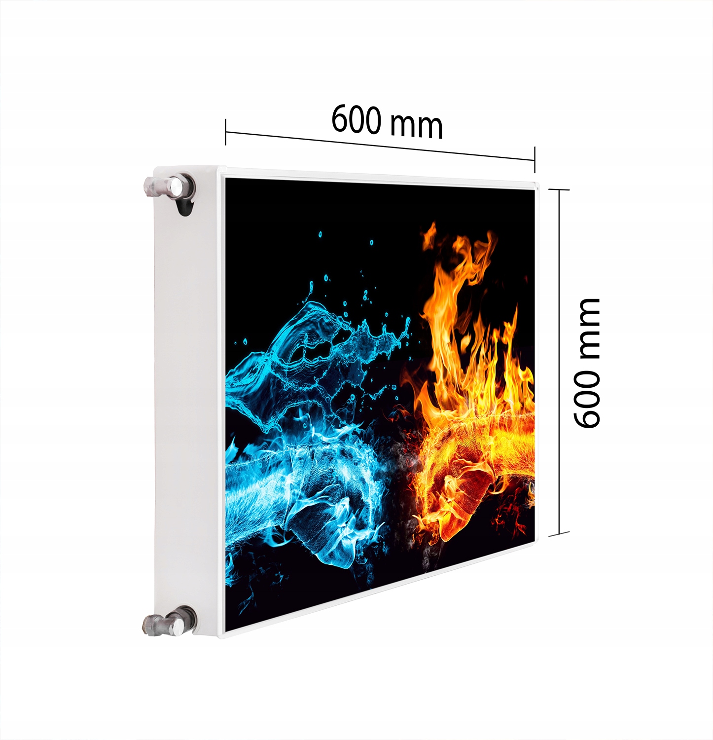 Magnetická Krytka Na Radiátor 60x60 Oheň Podložka Magnet