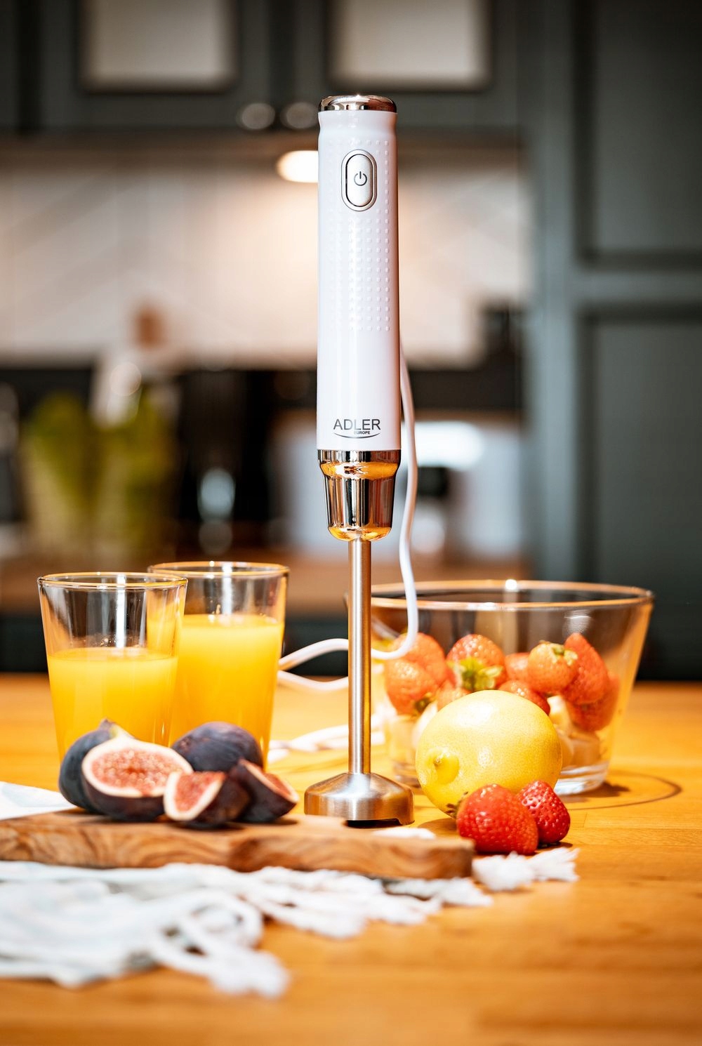 Blender ręczny AD 4617 biały 350W cichy silnik stalowe ostrza