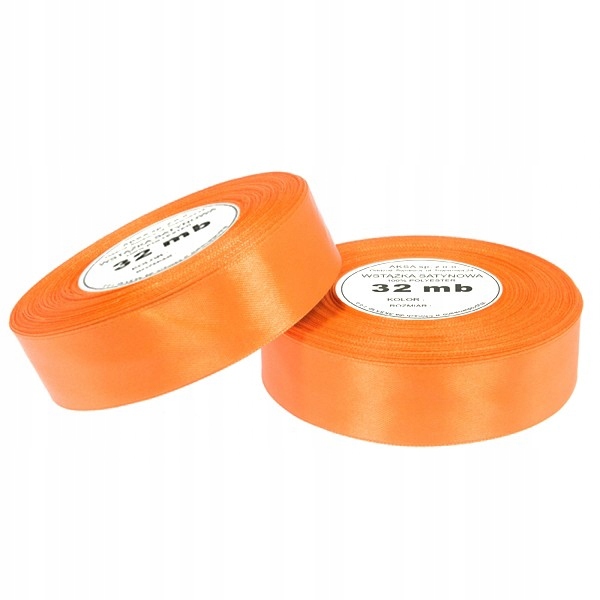 

Wstążki wstążka tasiemka satynowa c.pomarańcz 25mm