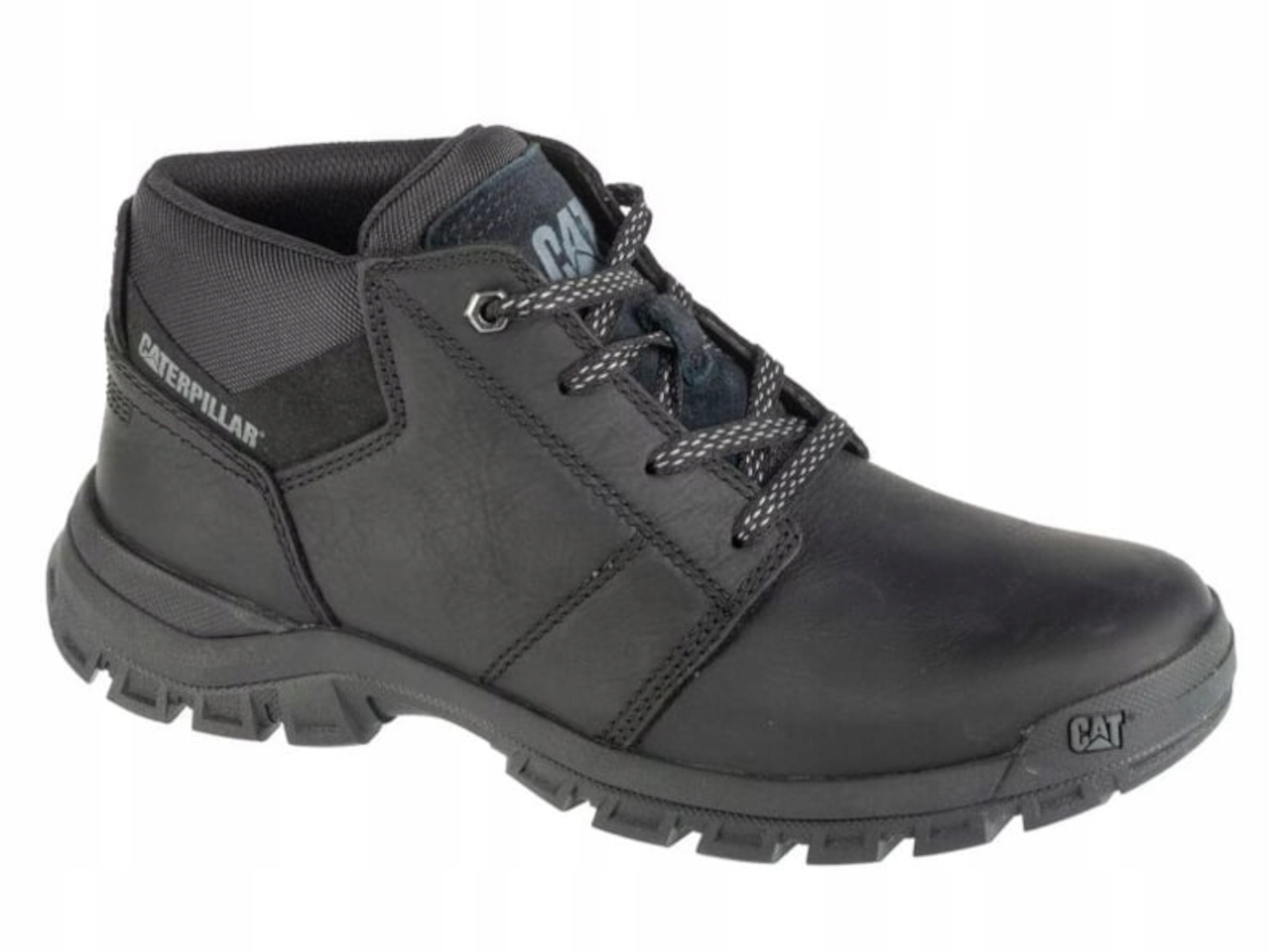 Pánské kožené boty Cat P725952 Threshold vysoké černé městské vel. 42