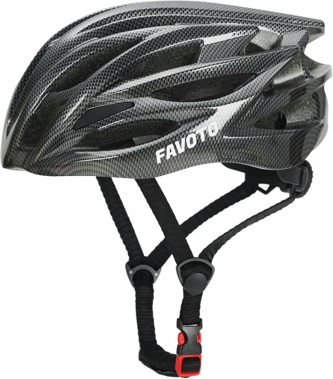 Cyklistická helma Favoto Bike Helmet H1 Carbon Titan, velikost L (58–61 cm)