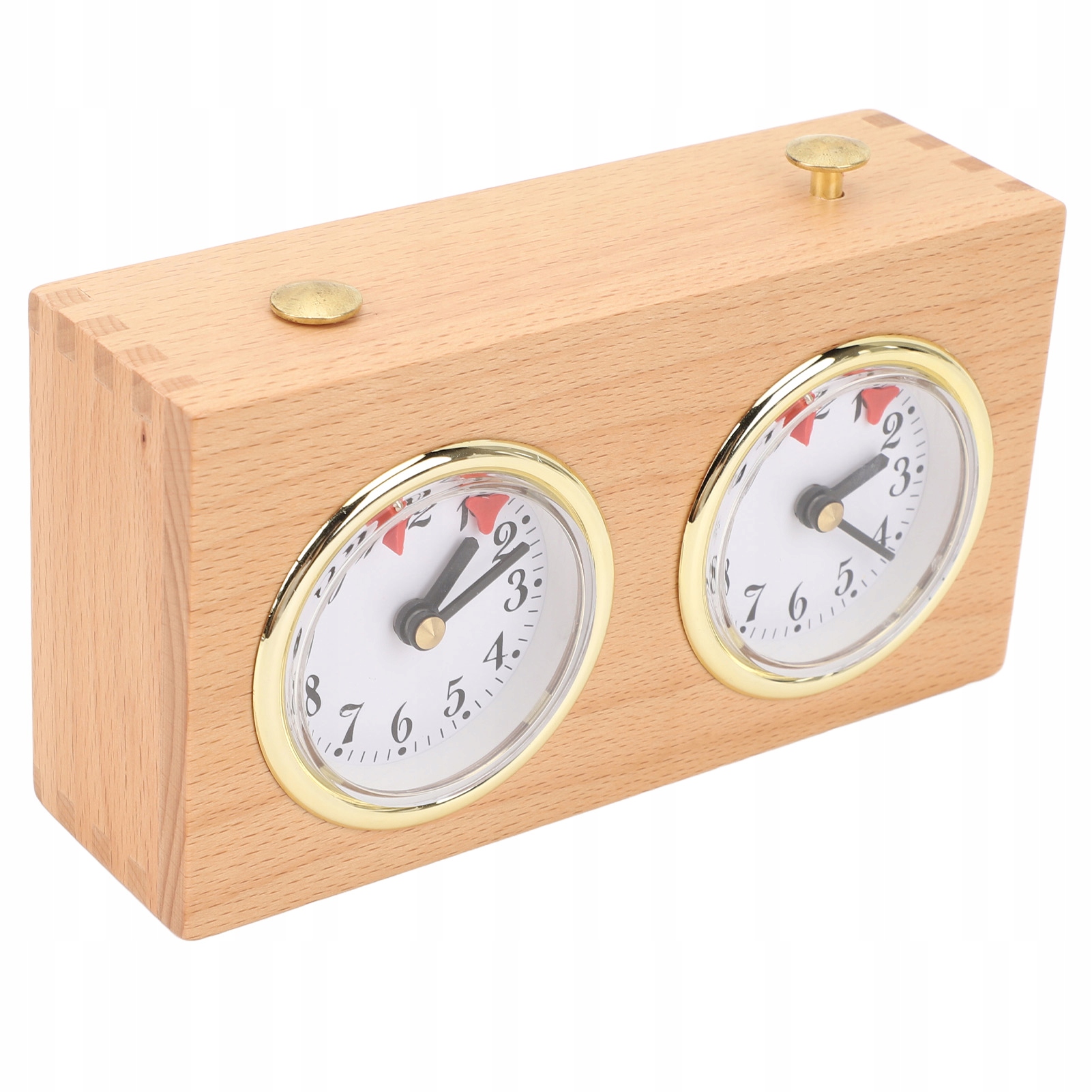 Drewniany zabytkowe timer szachy Zakończ wielofunkcyjne przenośne R8