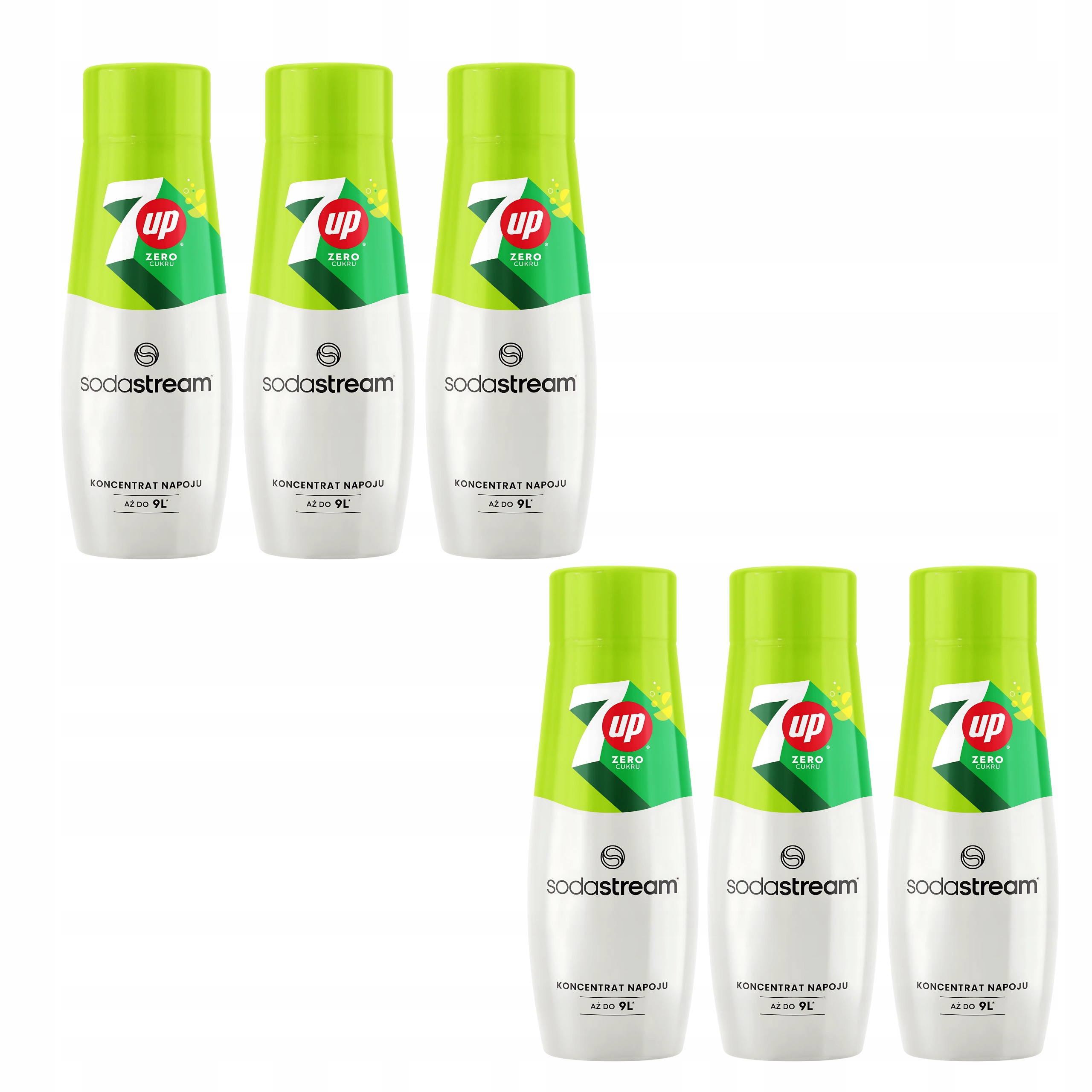 Sirup Sodastream 7UP Zero do saturátoru Bez Cukru x6