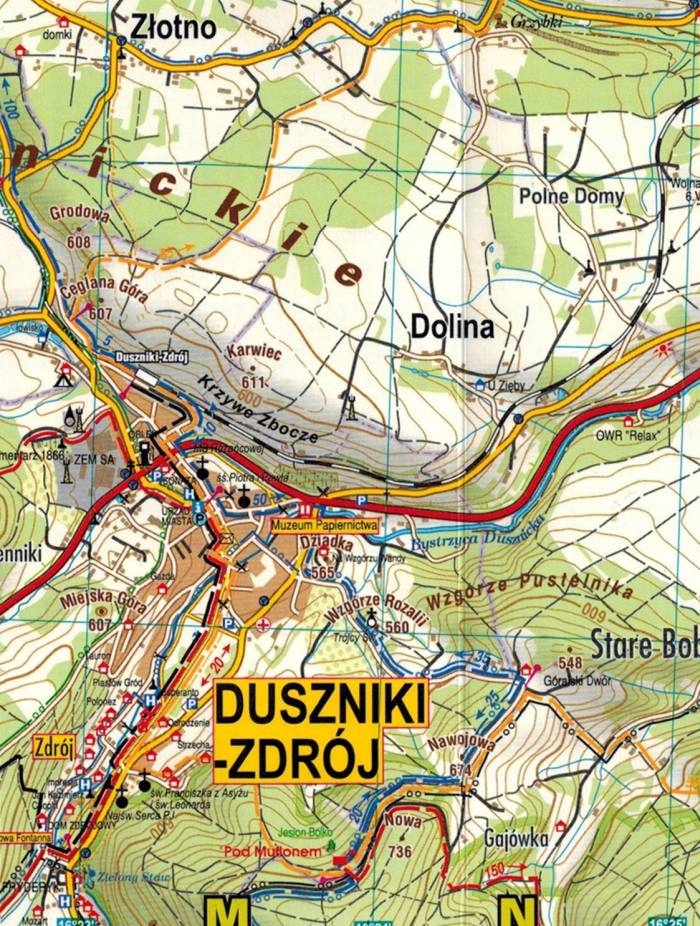 GÓRY STOŁOWE 1:30 000 MAPA LAMINOWANA TURYSTYCZNA 2024 GALILEOS Okładka miękka