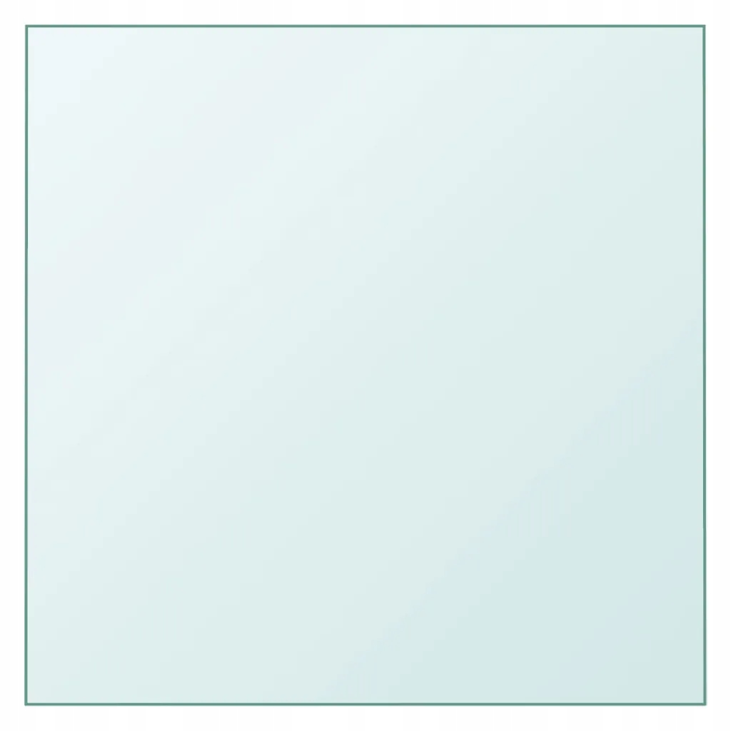 Stolní deska z tvrzeného skla, průhledný, 60 x 60 cm, tloušťka 0,6 cm