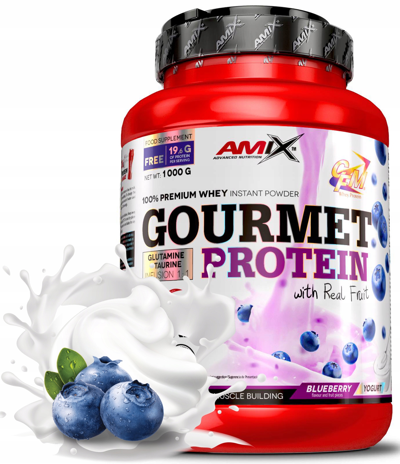 Amix Gourmet Protein 1 kg bobule Wpc Kazeina
