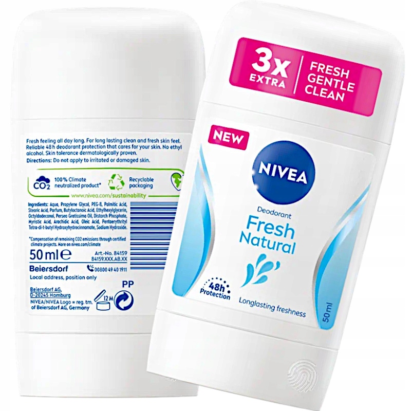 

Nivea Women Sztyft Fresh Natural antiperspirant