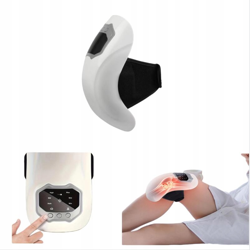 Masażer Rehabilitacyjny Kolana Barku Bezprzewodowy Podgrzewany Na Kolano