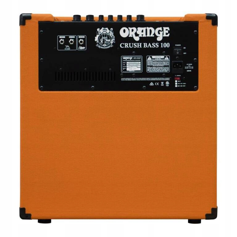 ORANGE CRUSH BASS 100 WZMACNIACZ BASOWY 100W COMBO DO GITARY BASOWEJ BASU Konstrukcja tranzystorowy