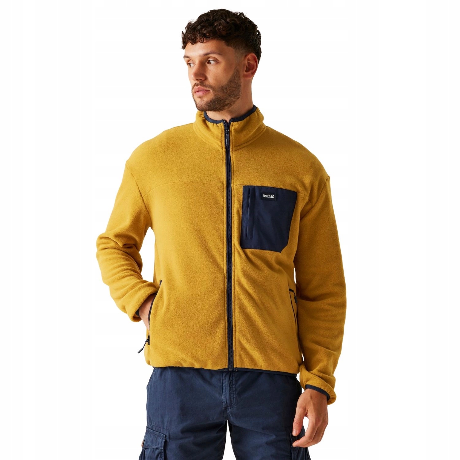 Polar pánská Regatta Frankie žlutá rozepínací teplá pánská mikina vel.