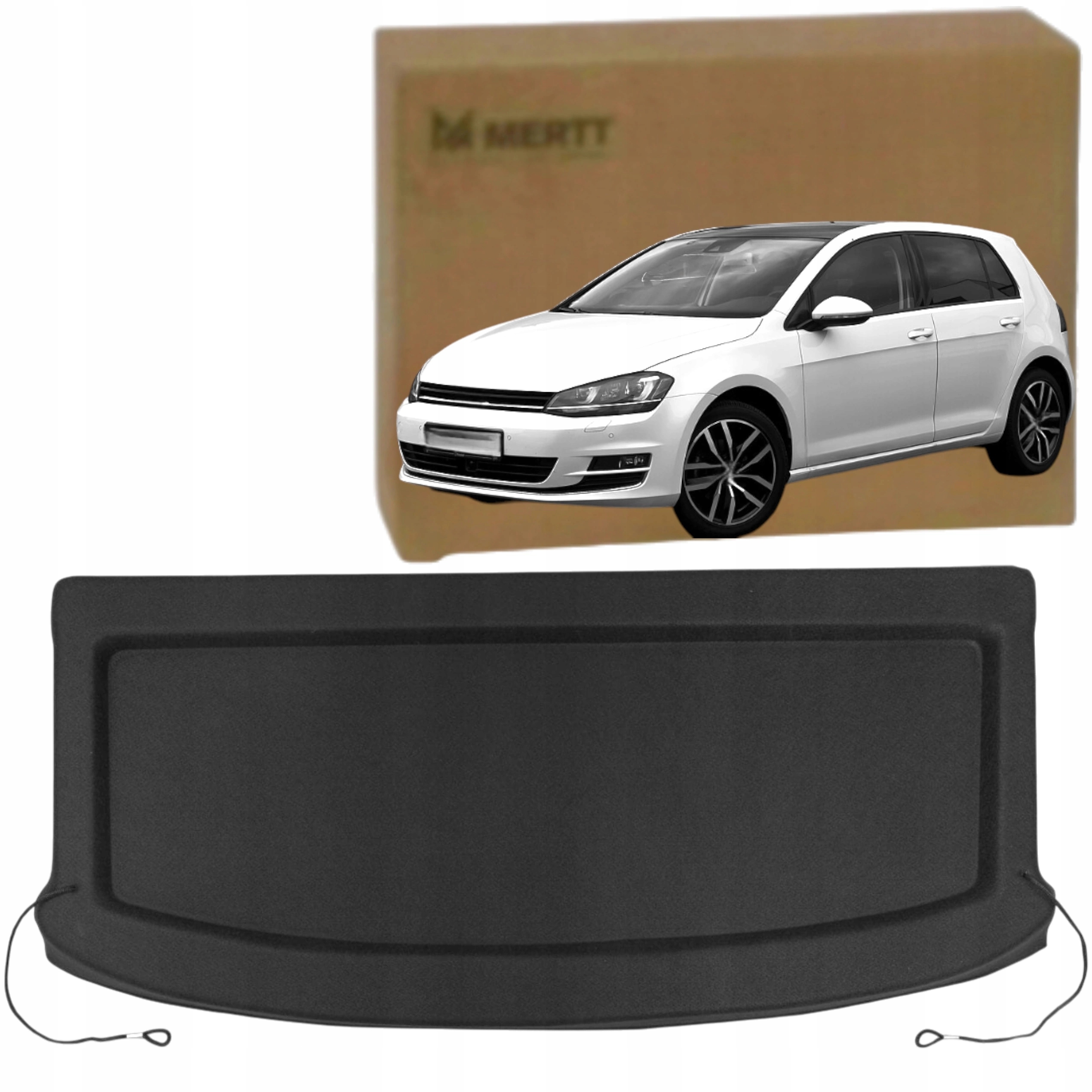 Volkswagen Golf VII 7 2012-2020 Zadní Police Zavazadlového Prostoru Černá 5G6867769F